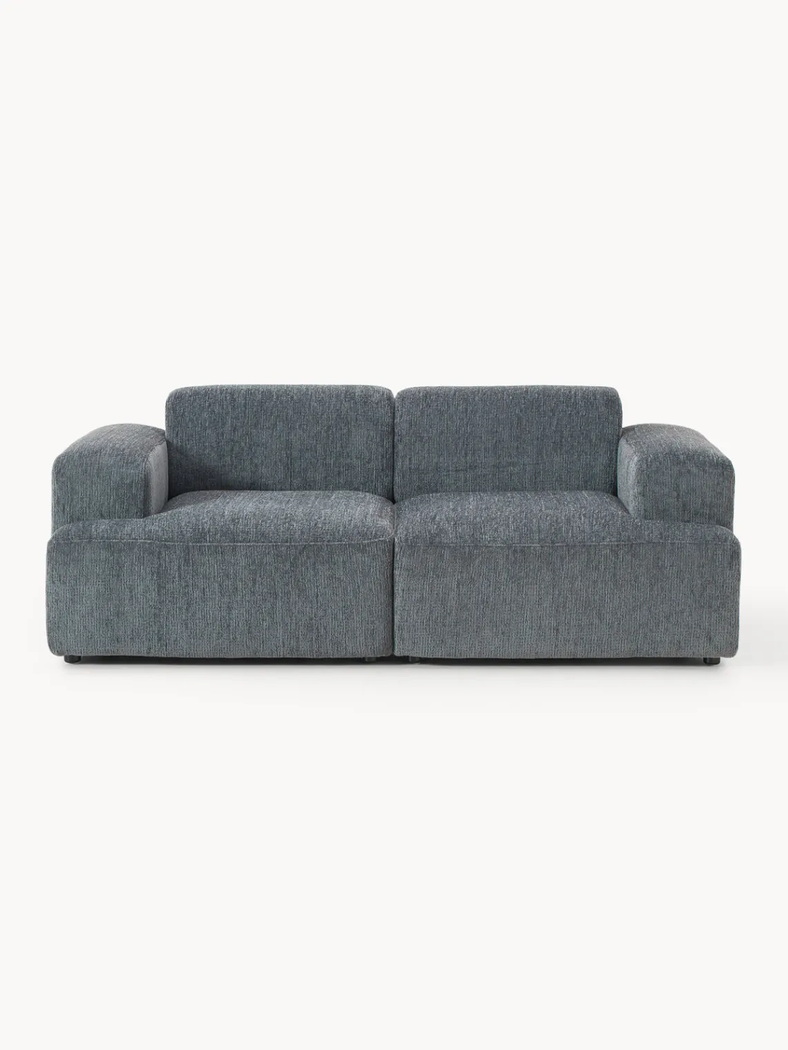 Sofás 2 Plazas|Sofás>Westwing Collection Sofá Melva (2 plazas) Chenilla gris azulado