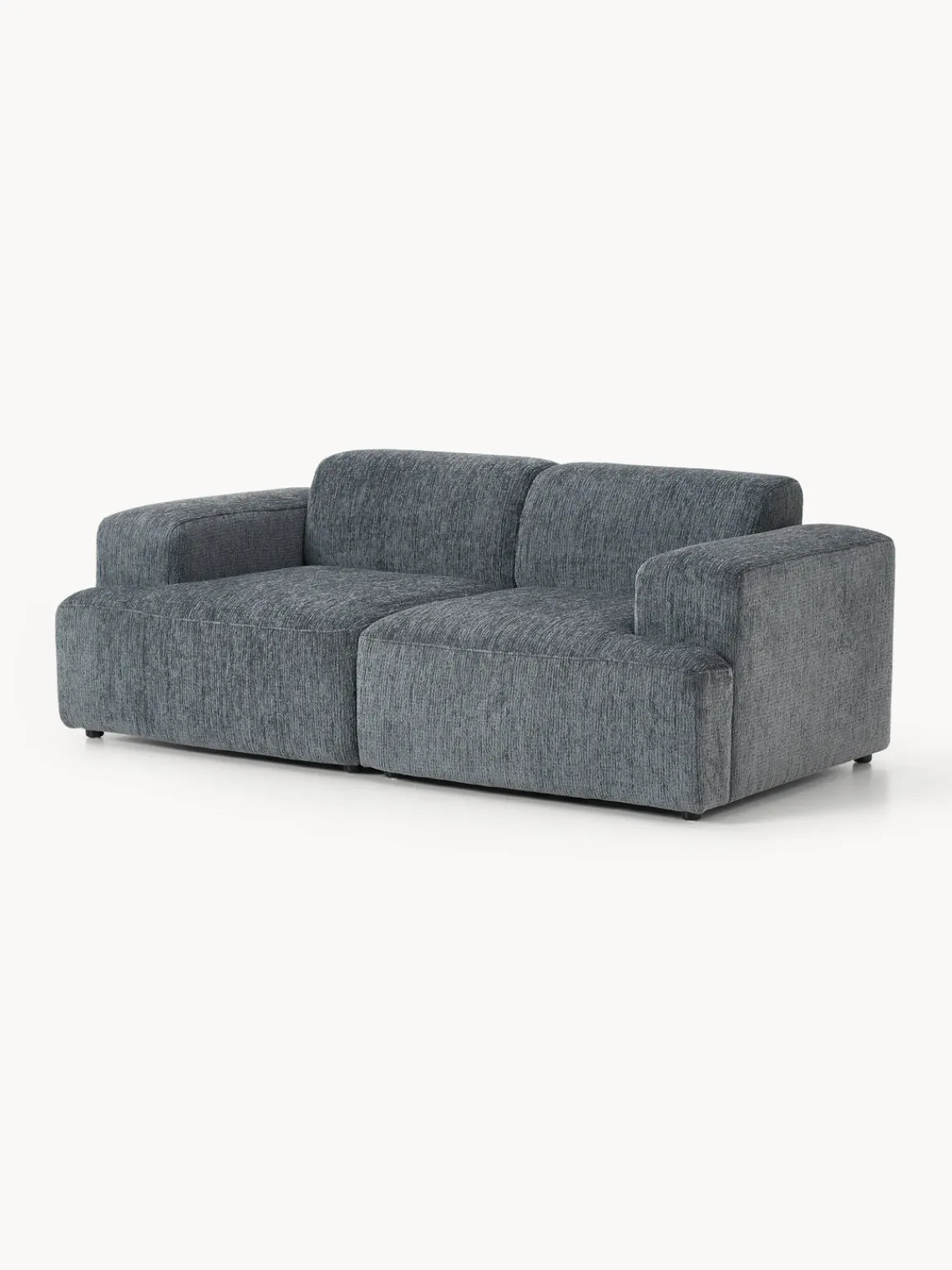 Sofás 2 Plazas|Sofás>Westwing Collection Sofá Melva (2 plazas) Chenilla gris azulado