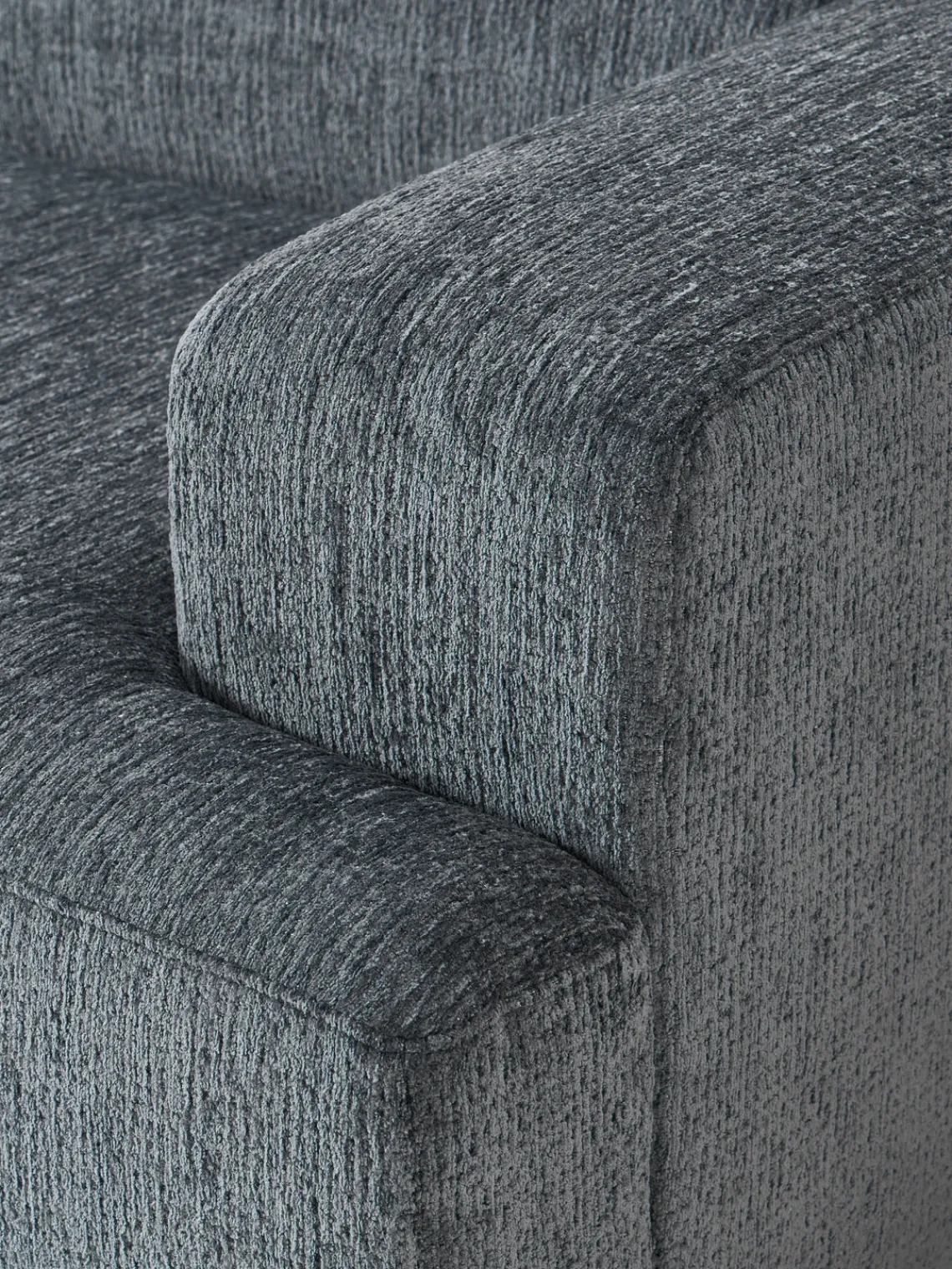 Sofás 2 Plazas|Sofás>Westwing Collection Sofá Melva (2 plazas) Chenilla gris azulado