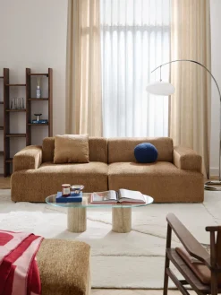 Sofás 3 Plazas|Sofás>Westwing Collection Sofá Melva (3 plazas) Chenilla marrón