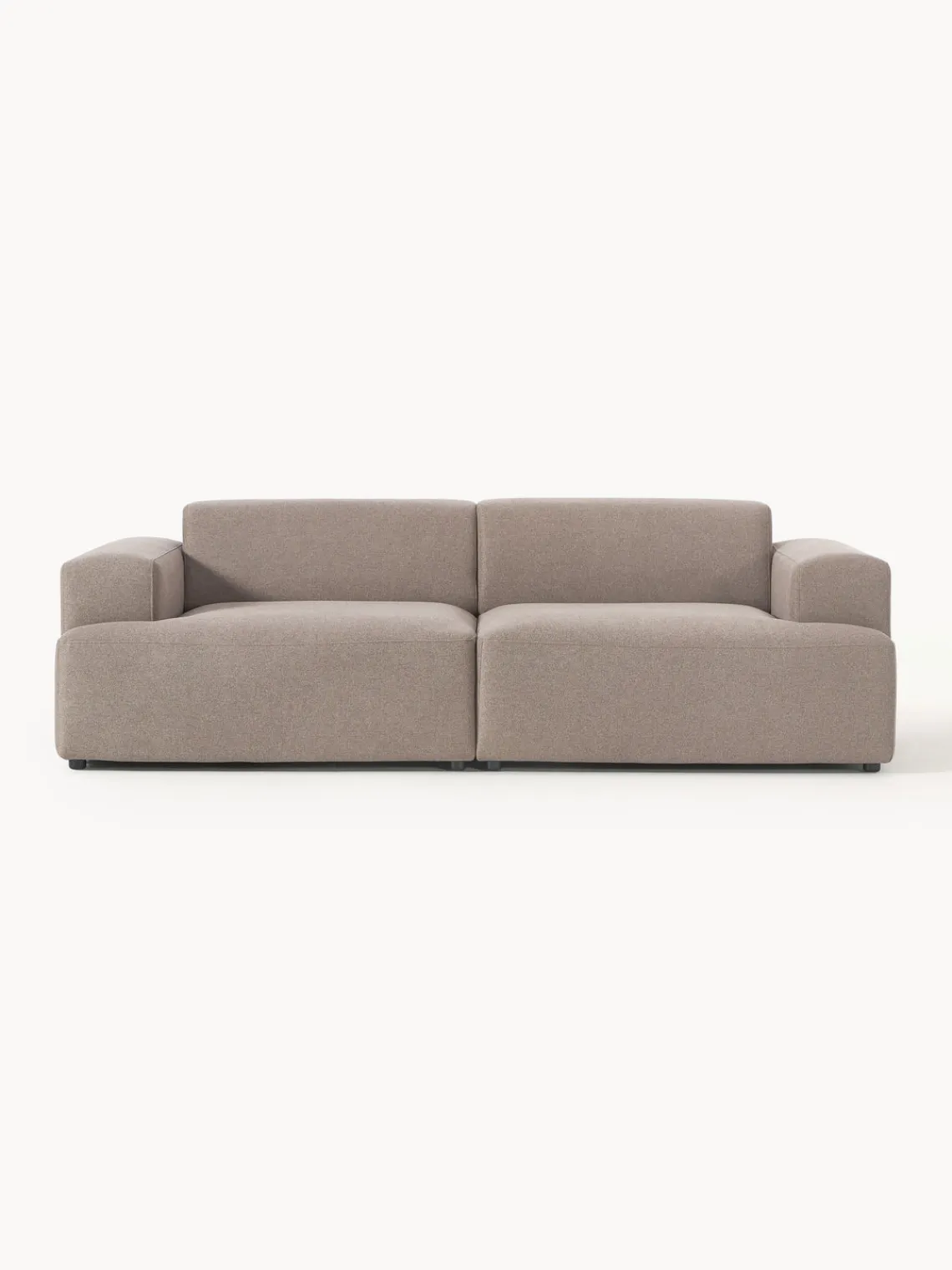 Sofás 3 Plazas|Sofás>Westwing Collection Sofá Melva (3 plazas) Tejido taupe