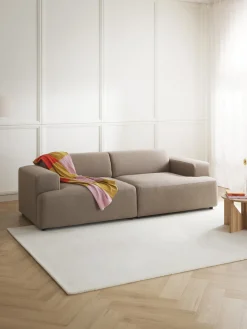 Sofás 3 Plazas|Sofás>Westwing Collection Sofá Melva (3 plazas) Tejido taupe