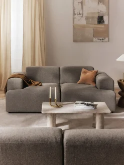 Sofás 2 Plazas|Sofás>Westwing Collection Sofá Melva (2 plazas) Tejido grueso gris oscuro