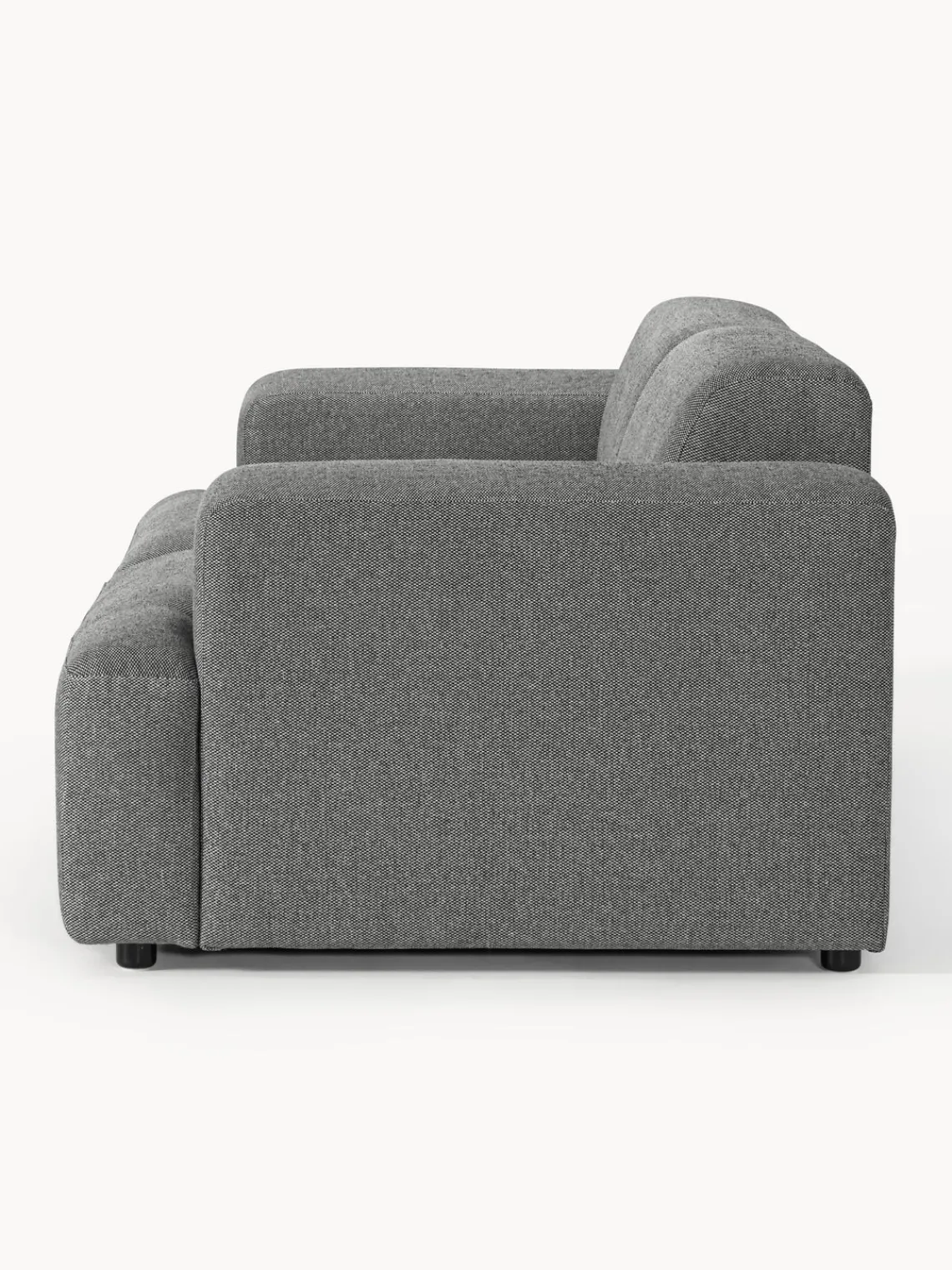 Sofás 2 Plazas|Sofás>Westwing Collection Sofá Melva (2 plazas) Tejido grueso gris oscuro