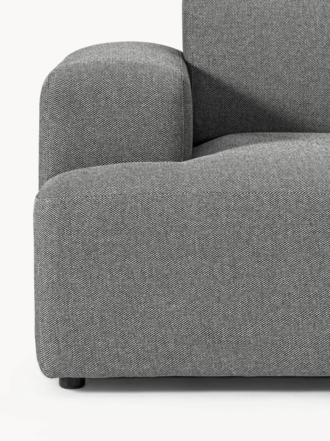 Sofás 2 Plazas|Sofás>Westwing Collection Sofá Melva (2 plazas) Tejido grueso gris oscuro