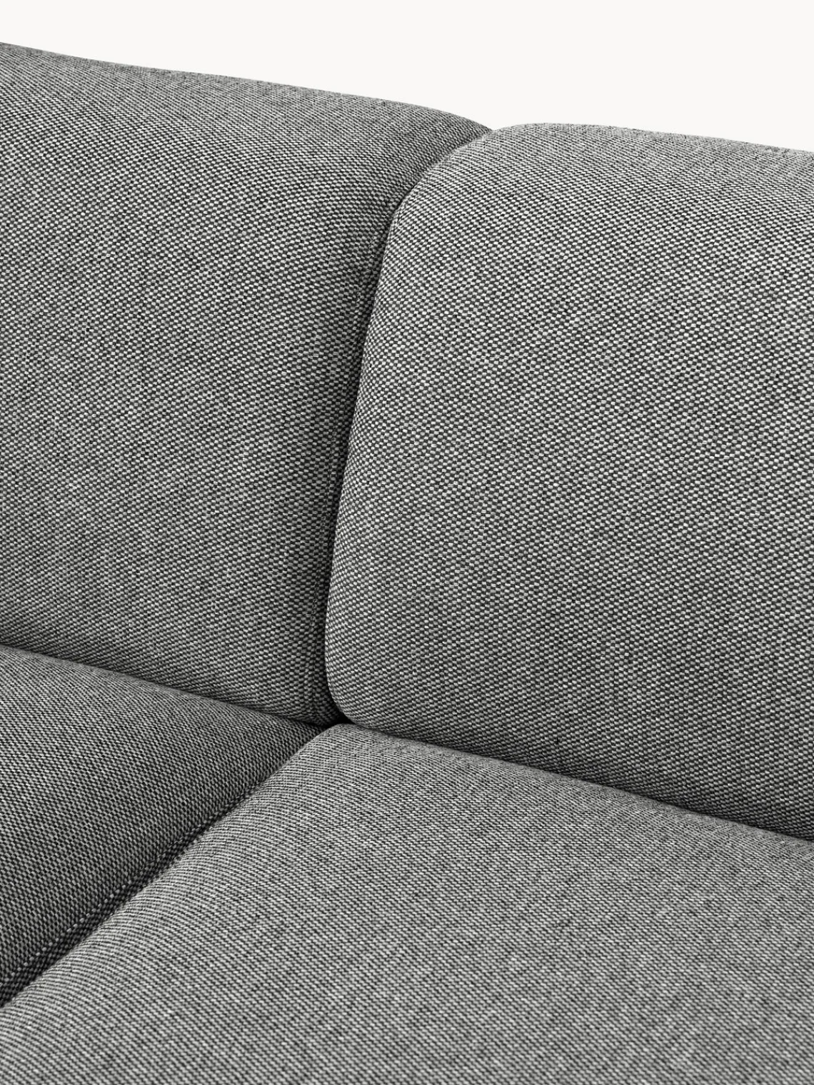 Sofás 2 Plazas|Sofás>Westwing Collection Sofá Melva (2 plazas) Tejido grueso gris oscuro