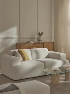 Sofás 2 Plazas|Sofás>Westwing Collection Sofá Melva (2 plazas) Tejido blanco Off White