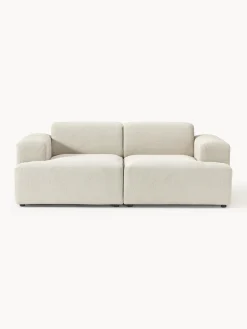 Sofás 2 Plazas|Sofás>Westwing Collection Sofá Melva (2 plazas) Tejido grueso beige claro