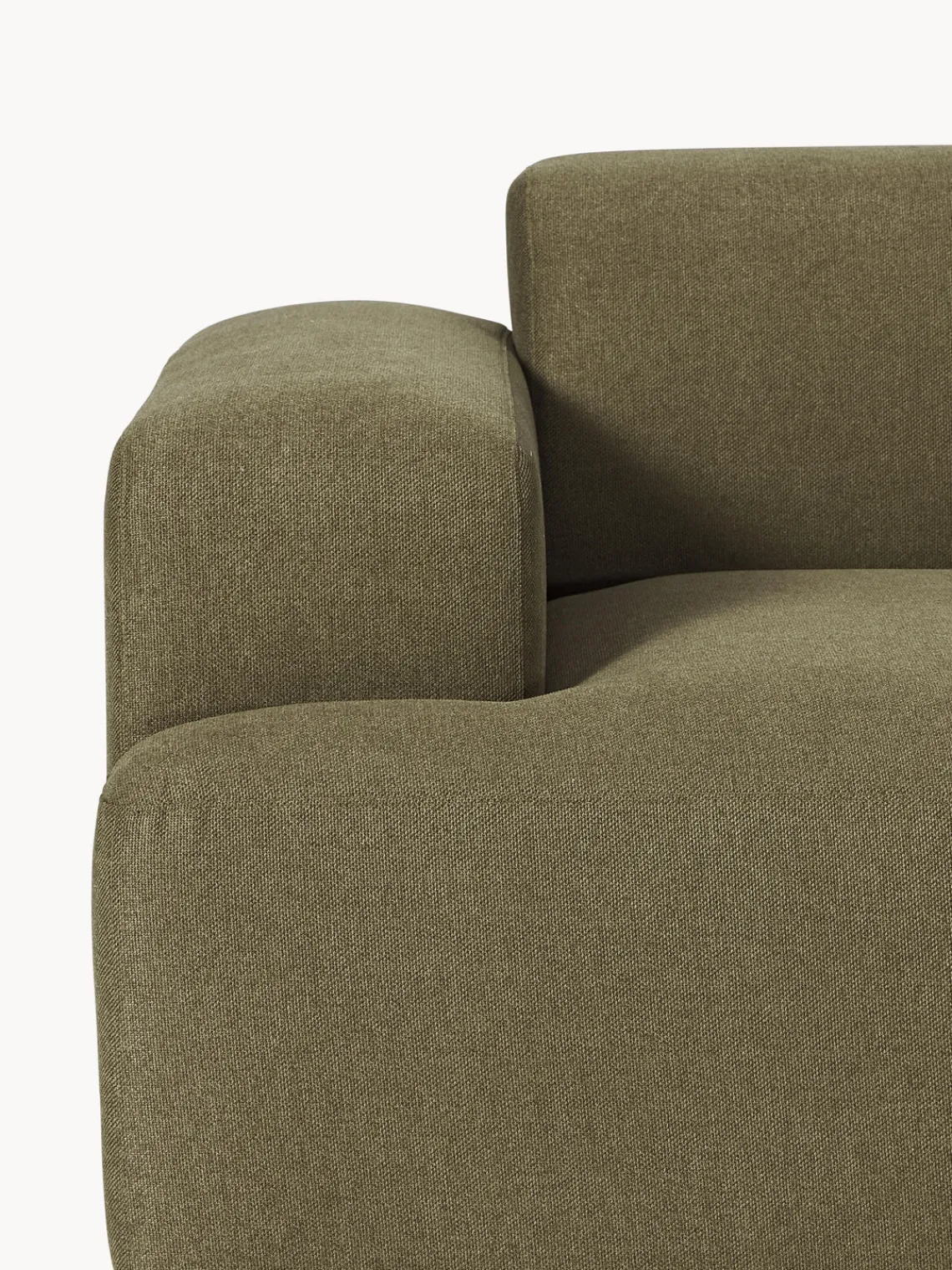 Sofás 3 Plazas|Sofás>Westwing Collection Sofá Melva (3 plazas) Tejido verde oliva