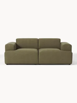 Sofás 2 Plazas|Sofás>Westwing Collection Sofá Melva (2 plazas) Tejido verde oliva
