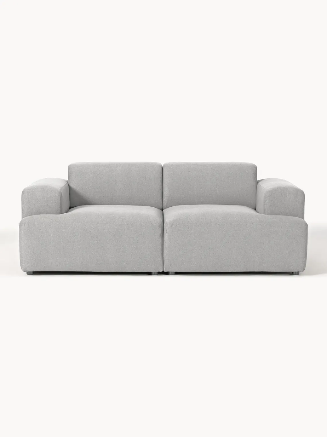 Sofás 2 Plazas|Sofás>Westwing Collection Sofá Melva (2 plazas) Tejido gris claro