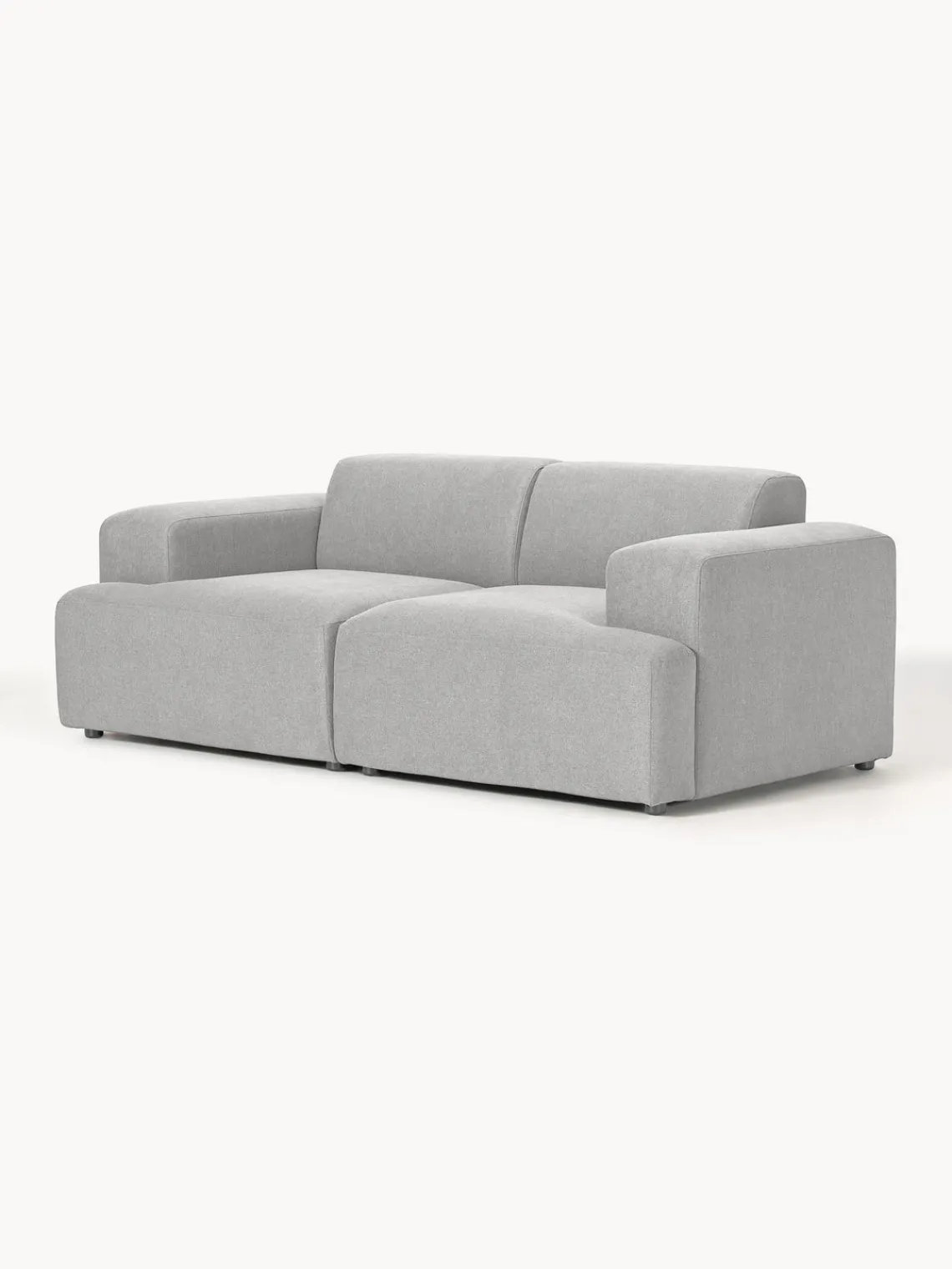 Sofás 2 Plazas|Sofás>Westwing Collection Sofá Melva (2 plazas) Tejido gris claro