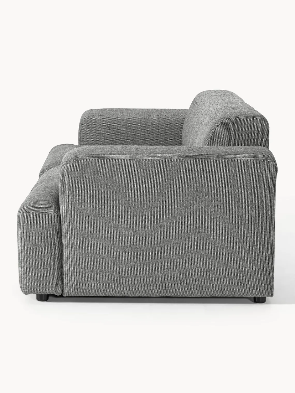 Sofás 3 Plazas|Sofás>Westwing Collection Sofá Melva (3 plazas) Tejido grueso gris oscuro