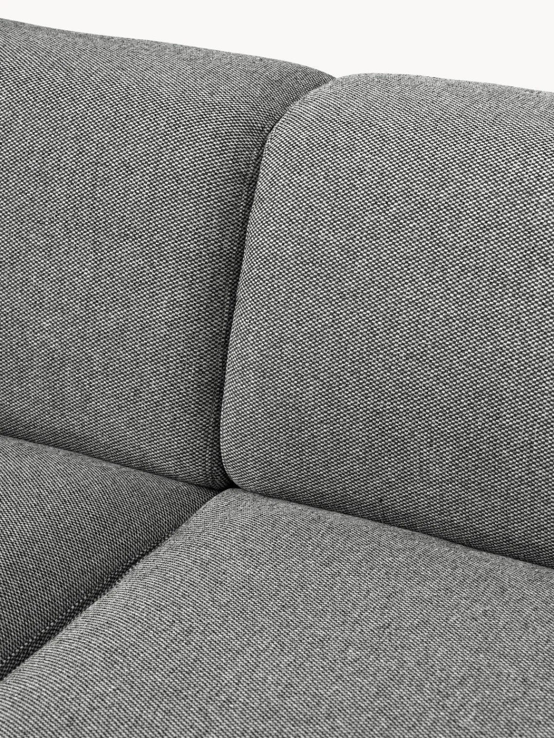 Sofás 3 Plazas|Sofás>Westwing Collection Sofá Melva (3 plazas) Tejido grueso gris oscuro