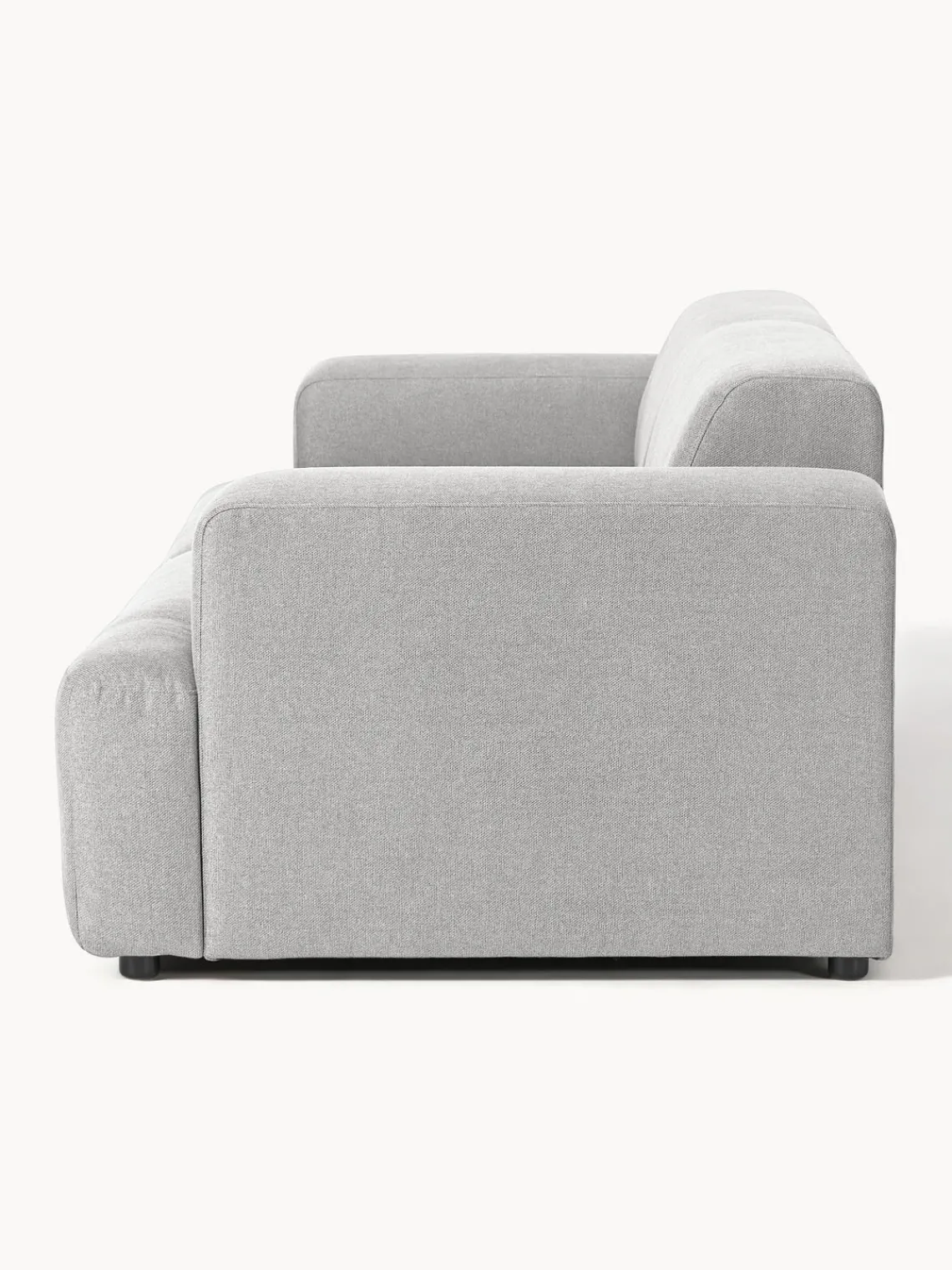 Sofás 3 Plazas|Sofás>Westwing Collection Sofá Melva (3 plazas) Tejido gris claro