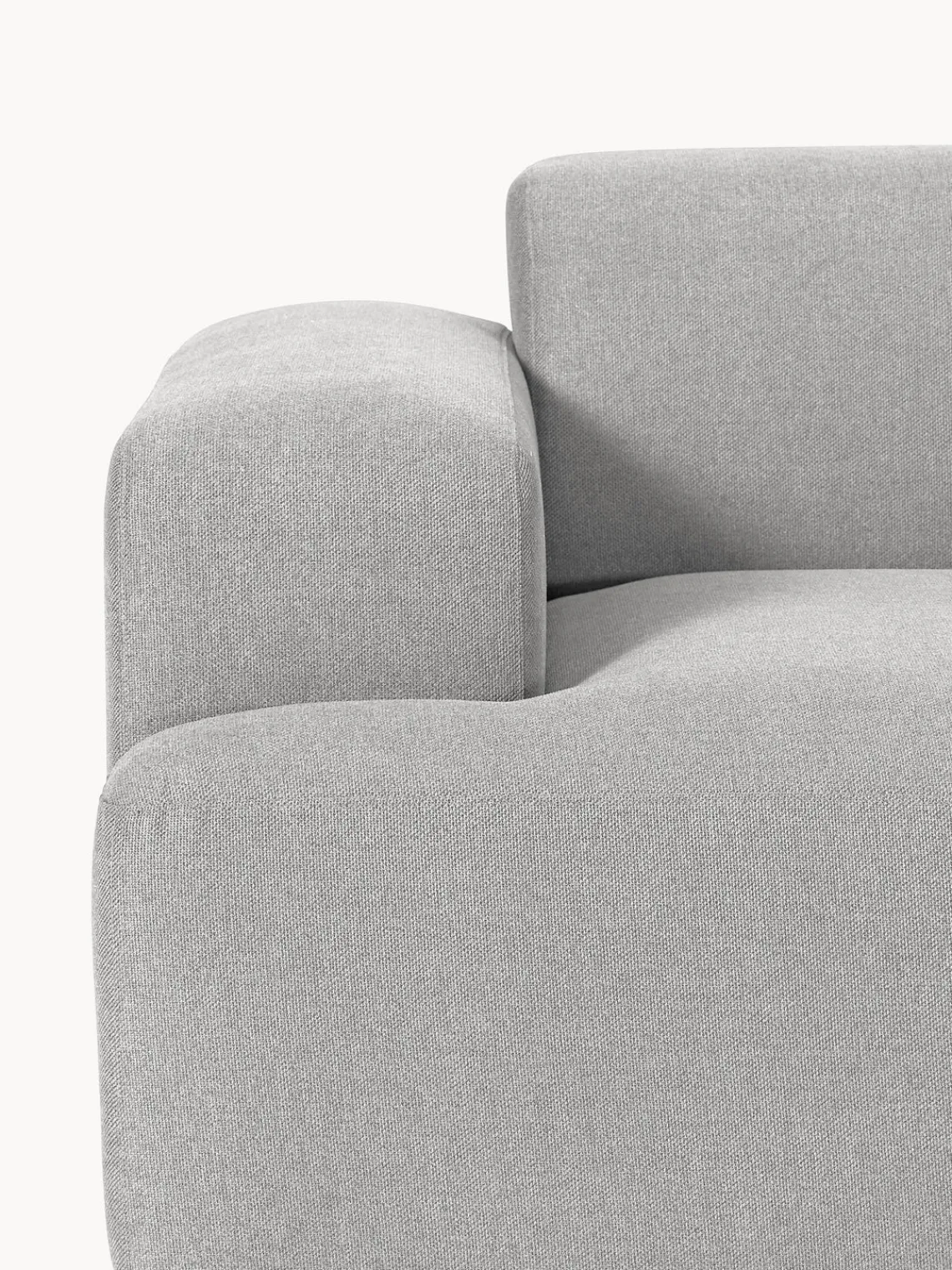 Sofás 3 Plazas|Sofás>Westwing Collection Sofá Melva (3 plazas) Tejido gris claro