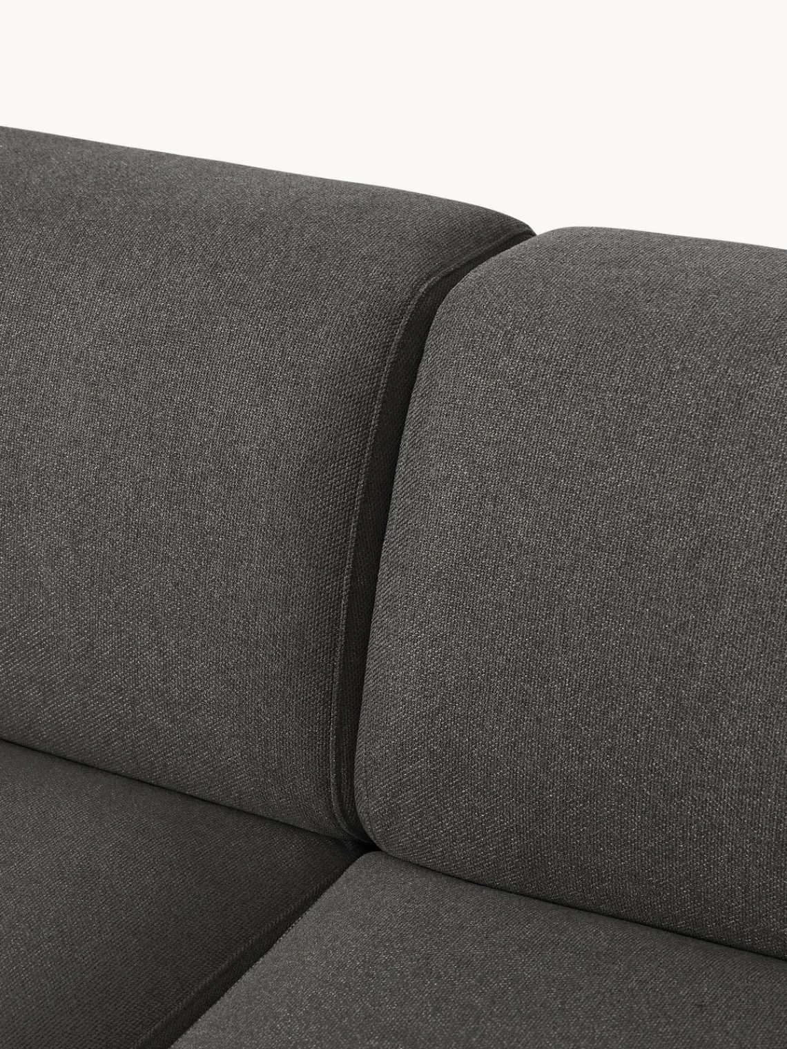 Sofás 3 Plazas|Sofás>Westwing Collection Sofá Melva (3 plazas) Tejido gris antracita