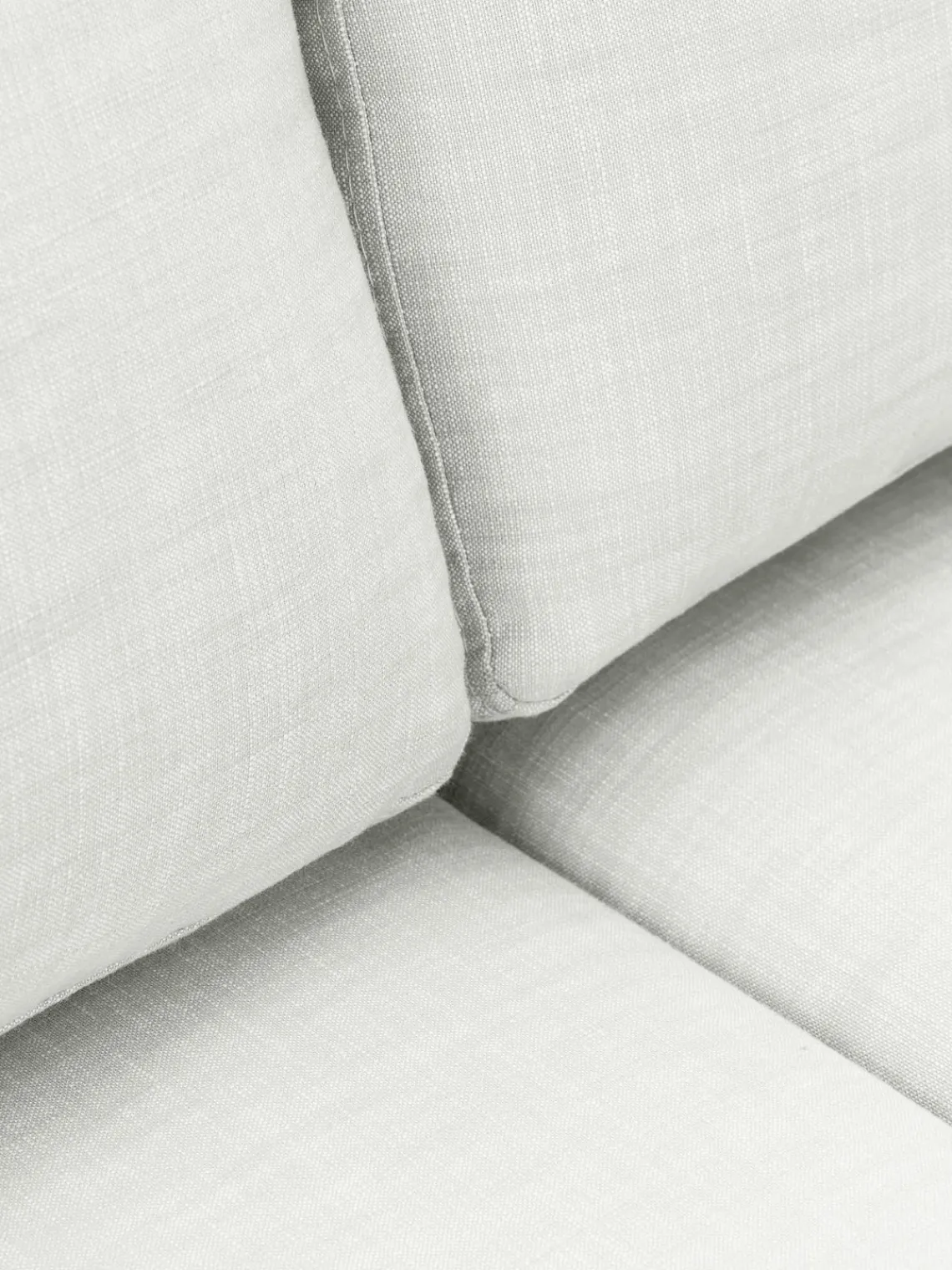 Sofás Rinconeras|Sofás>Westwing Collection Sofá modular con reposapiés izquierdo/derecho Russell (4 plazas), desenfundable Tejido blanco Off White jaspeado