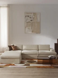 Sale Sofá modular con reposapiés izquierdo/derecho Russell (4 plazas), desenfundable Sofás Rinconeras|Sofás