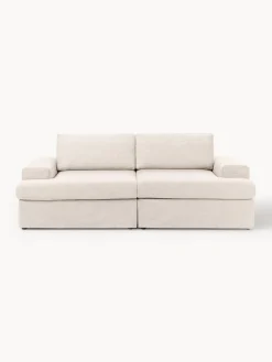 Sofás 3 Plazas|Sofás>Westwing Collection Sofá modular con tapizado desenfundable Russell (3 plazas) Tejido beige claro jaspeado