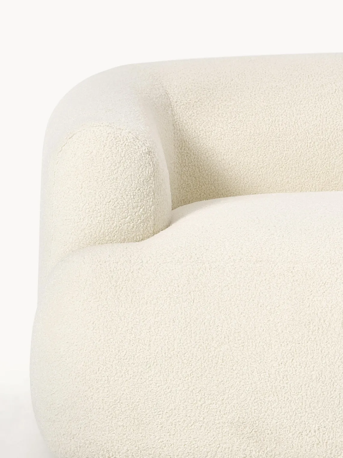 Sofás 3 Plazas|Sofás>Westwing Collection Sofá modular de borreguillo Sofia (3 plazas) Borreguillo blanco Off White