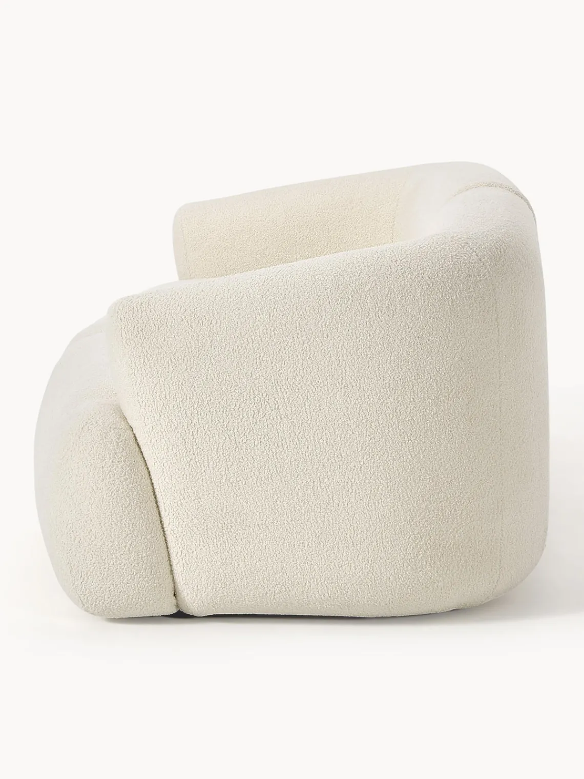 Sofás 2 Plazas|Sofás>Westwing Collection Sofá modular de borreguillo Sofia (2 plazas) Borreguillo blanco Off White