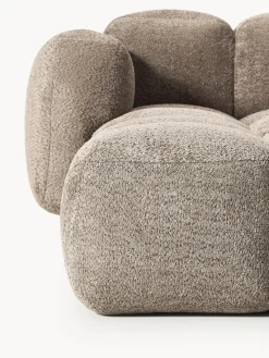 New Sofá modular de borreguillo bouclé con reposapiés Tayla (4 plazas) Sofás Rinconeras|Sofás