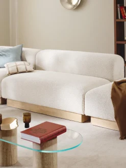 Sale Sofá modular de borreguillo bouclé Natalie (2 plazas) Sofás 2 Plazas|Sofás