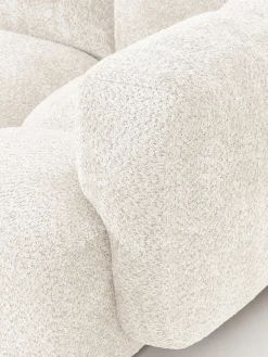 New Sofá modular de borreguillo bouclé con reposapiés Tayla (3 plazas) Sofás Rinconeras|Sofás