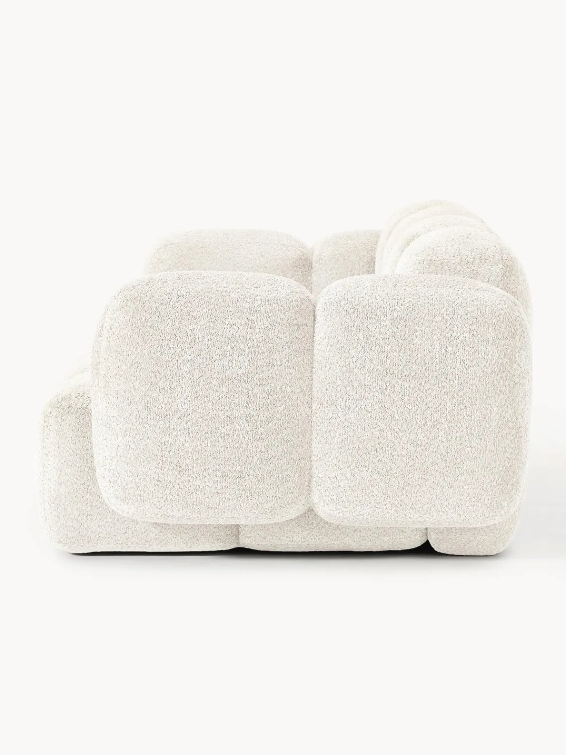 Sofás 3 Plazas|Sofás>Westwing Collection Sofá modular de borreguillo bouclé Tayla (3 plazas) Borreguillo bouclé blanco Off White