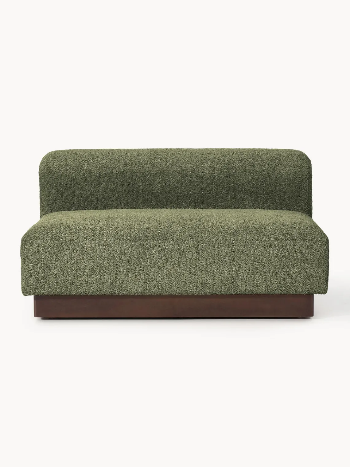 Outlet Sofá modular de borreguillo bouclé Natalie (2 plazas) Sofás 2 Plazas|Sofás