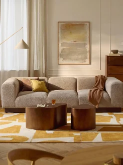 Sale Sofá modular de borreguillo bouclé Natalie (3 plazas) Sofás 3 Plazas|Sofás