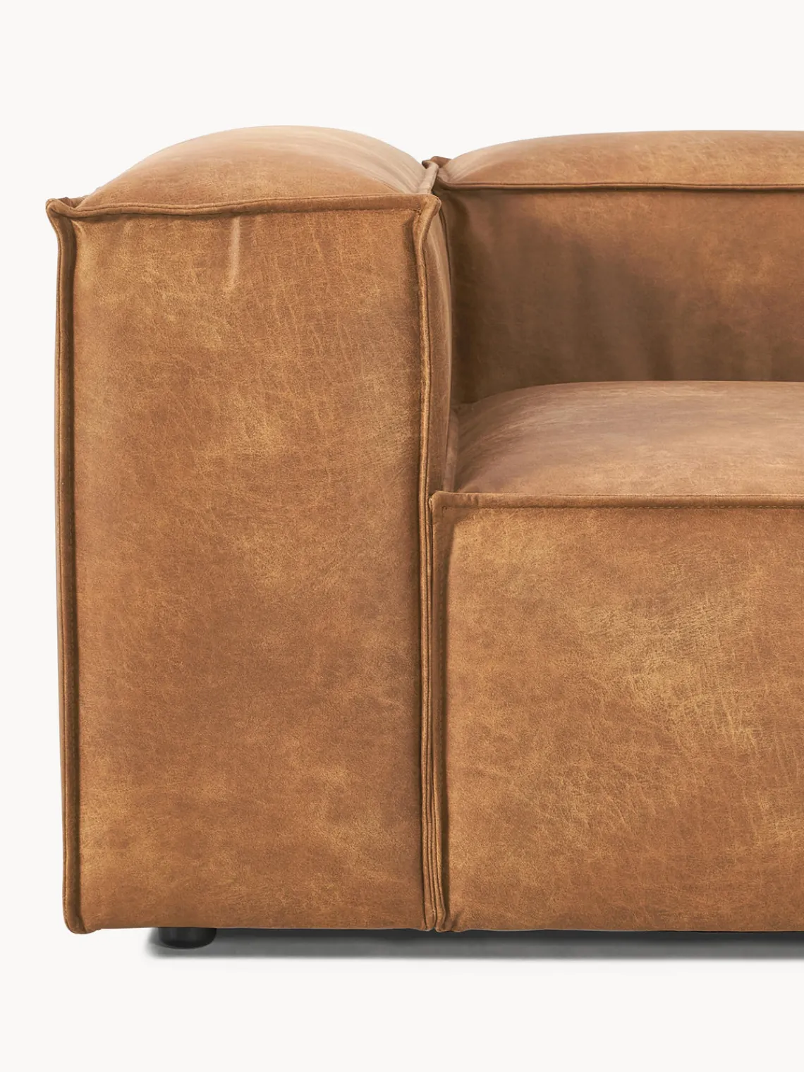 Best Sofá modular de cuero reciclado Lennon (3 plazas) Sofás