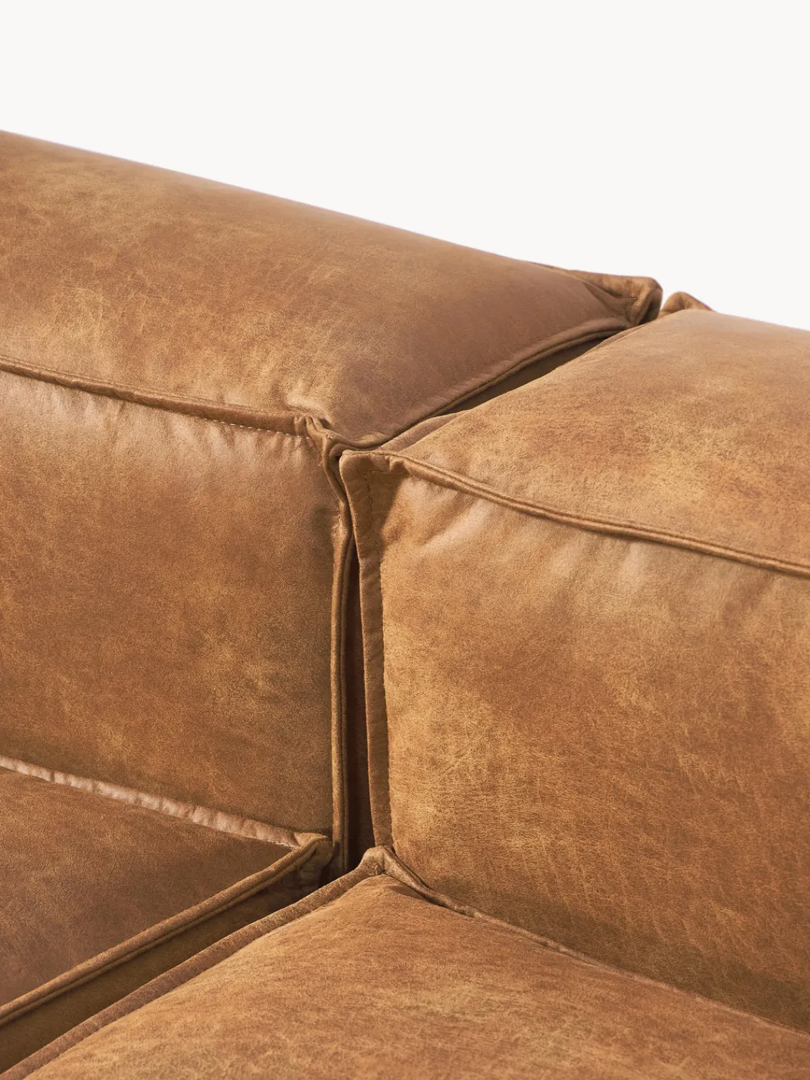 Best Sofá modular de cuero reciclado Lennon (3 plazas) Sofás