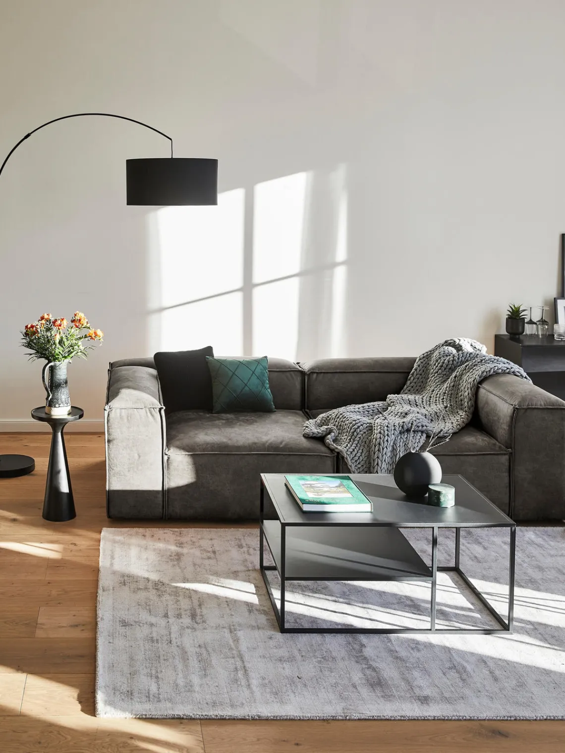 Sale Sofá modular de cuero reciclado Lennon (3 plazas) Sofás