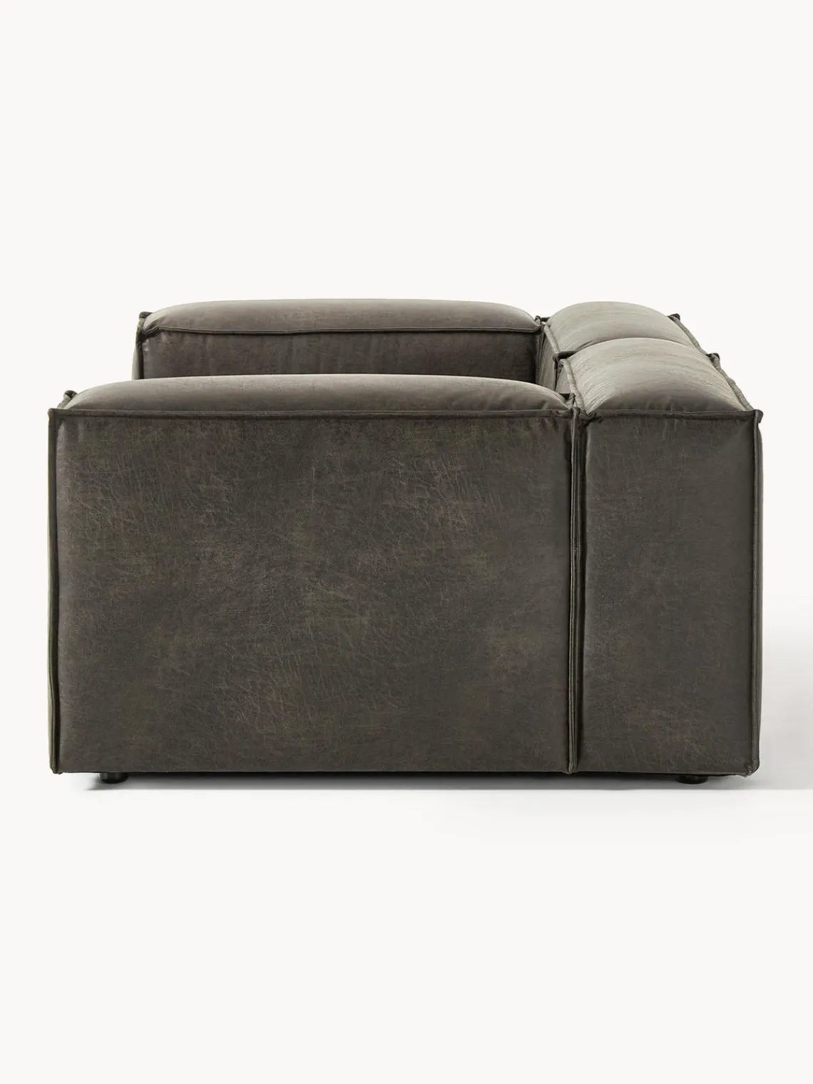 Sale Sofá modular de cuero reciclado Lennon (3 plazas) Sofás