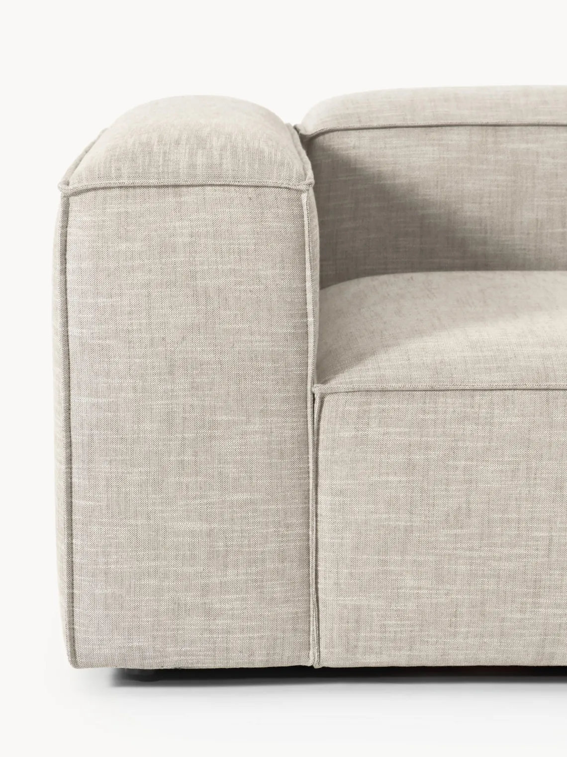 Clearance Sofá modular de mezcla de lino Lennon (3 plazas) Sofás