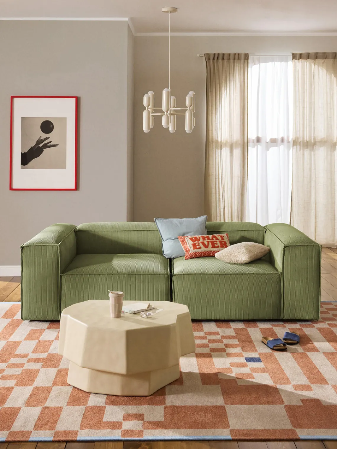 Clearance Sofá modular de pana Lennon (3 plazas) Sofás