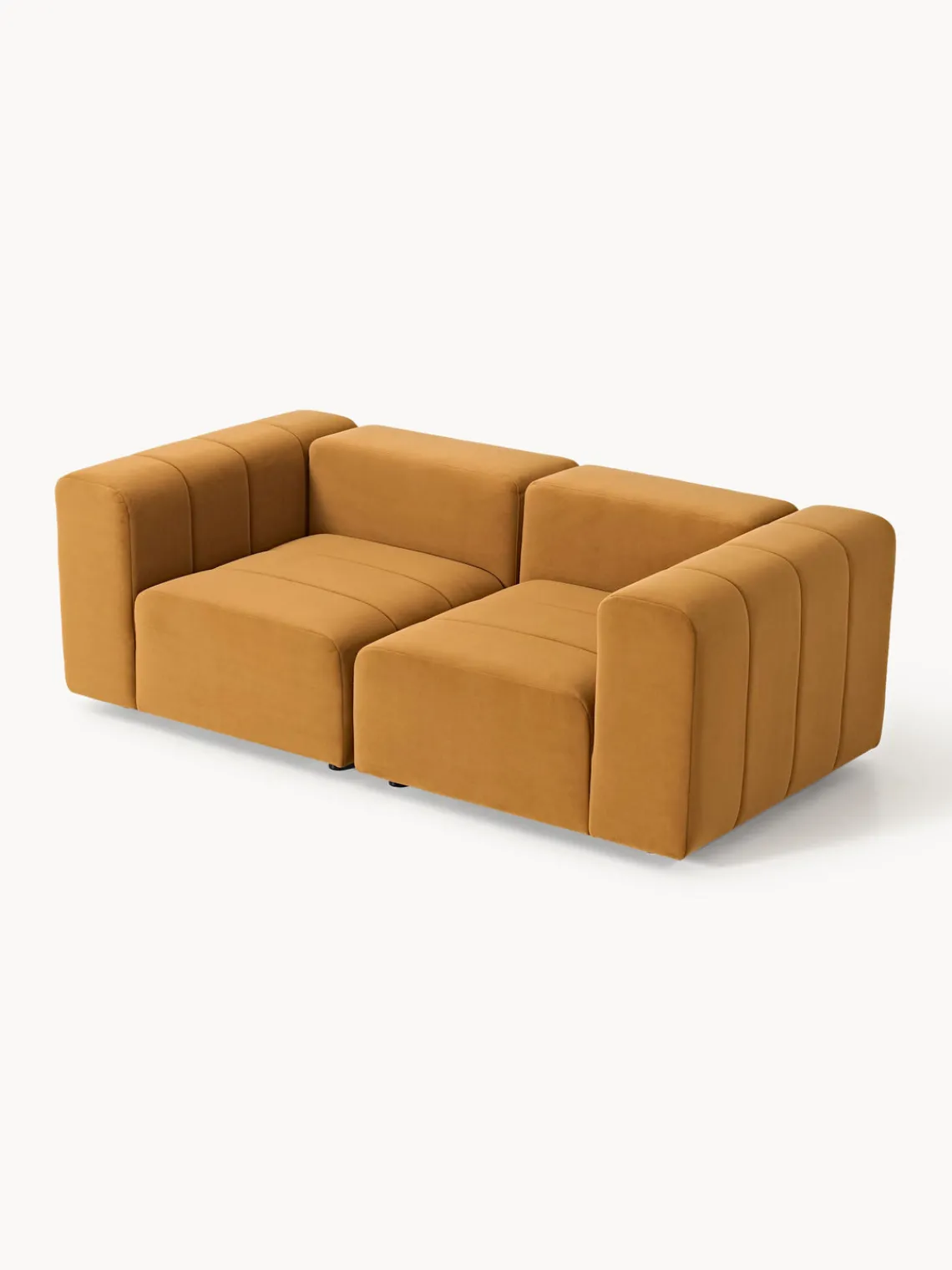 Outlet Sofá modular de terciopelo Lena (3 plazas) Sofás 3 Plazas|Sofás