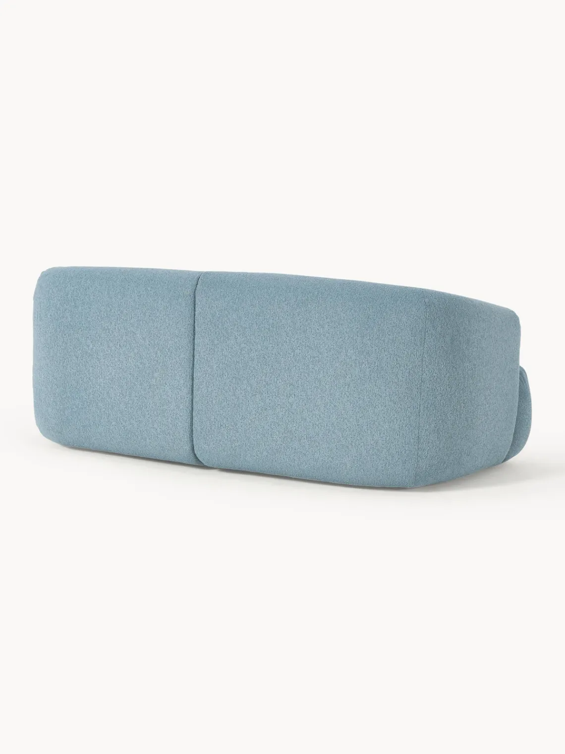 Sofás 2 Plazas|Sofás>Westwing Collection Sofá modular en tejido bouclé Sofia (2 plazas) Bouclé azul