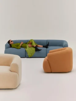 Best Sofá modular en tejido bouclé Sofia (3 plazas) Sofás 3 Plazas|Sofás