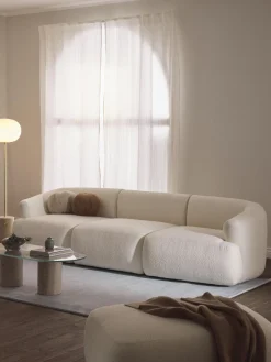 Sale Sofá modular en tejido bouclé Sofia (3 plazas) Sofás 3 Plazas|Sofás