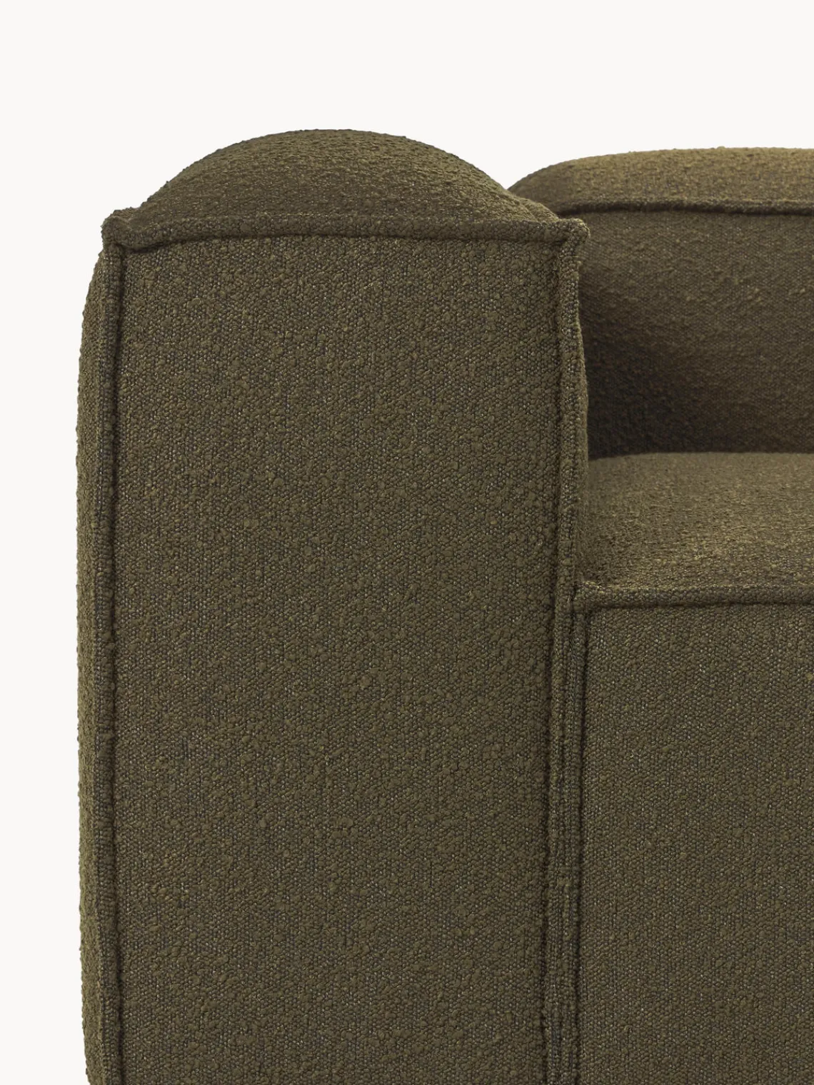 Hot Sofá modular en tejido bouclé Lennon (3 plazas) Sofás