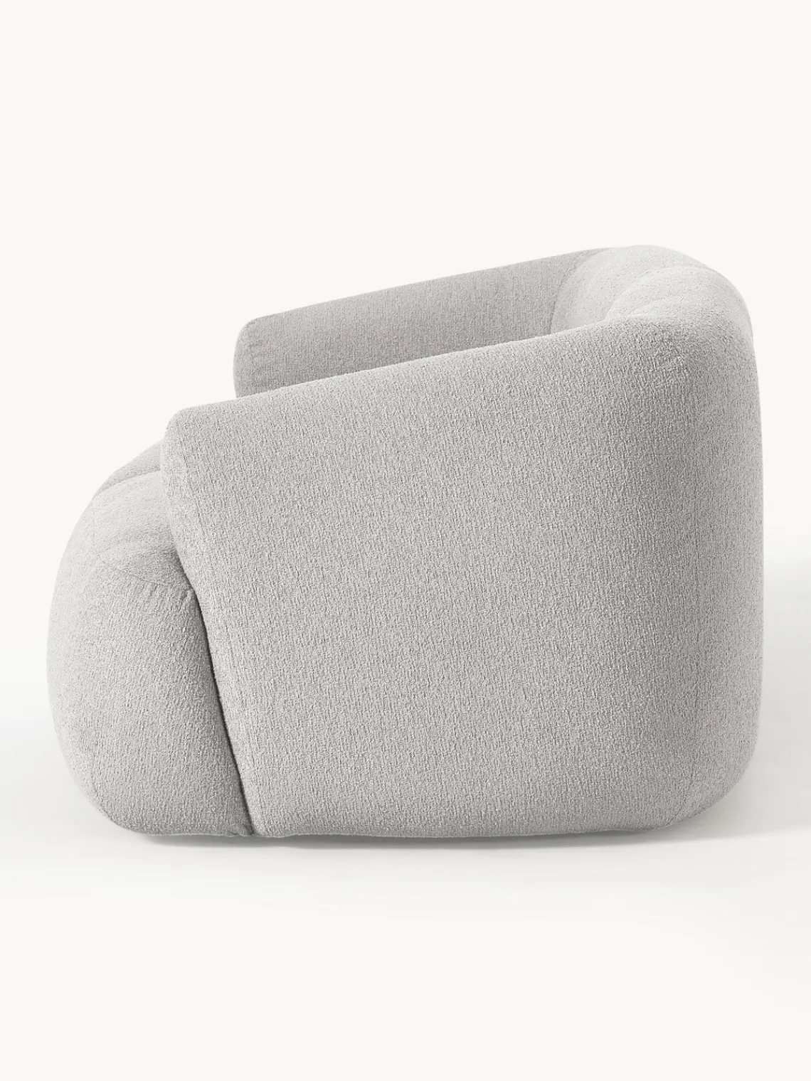 Sofás 2 Plazas|Sofás>Westwing Collection Sofá modular en tejido bouclé Sofia (2 plazas) Bouclé gris claro