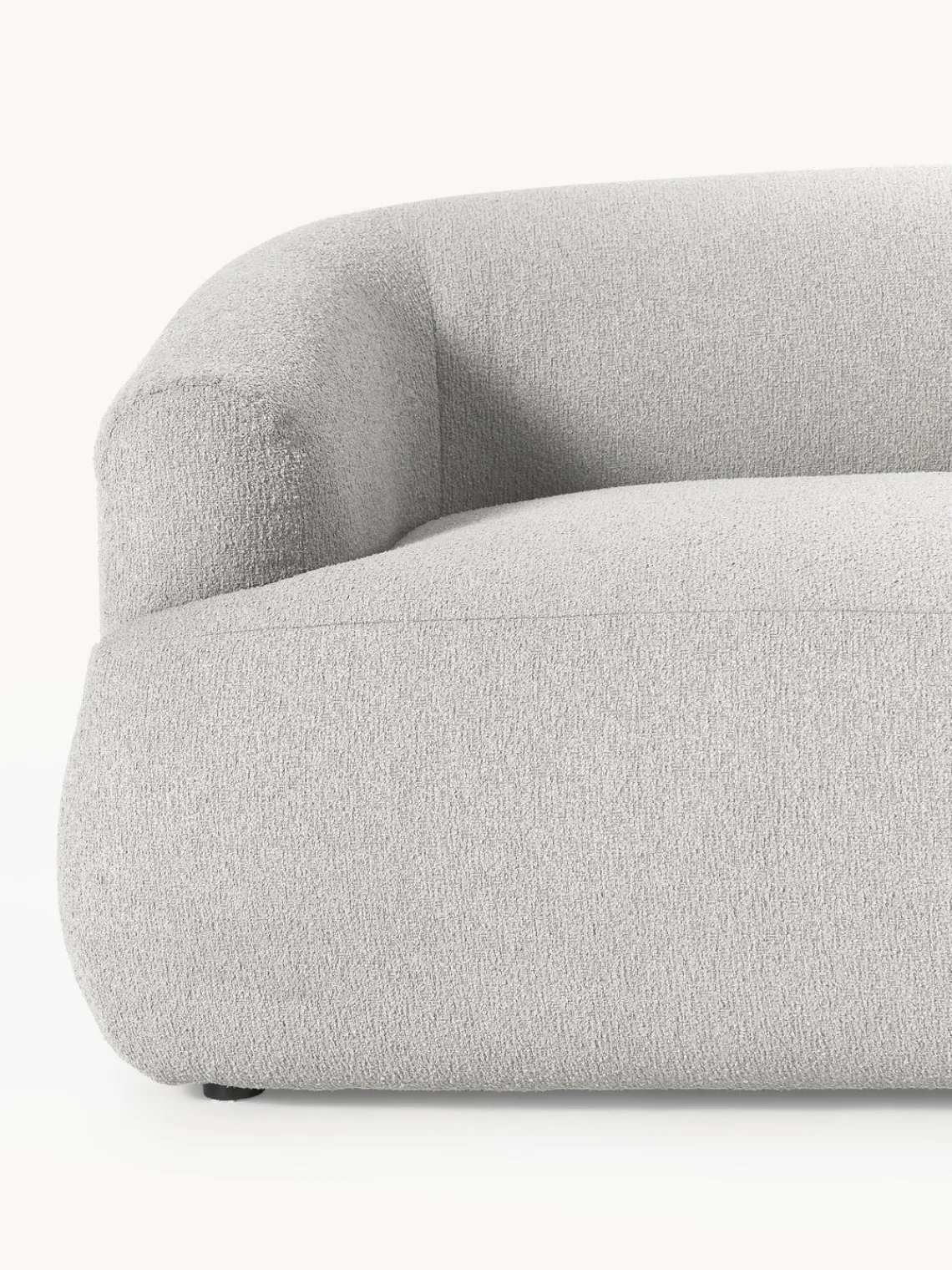 Sofás 2 Plazas|Sofás>Westwing Collection Sofá modular en tejido bouclé Sofia (2 plazas) Bouclé gris claro