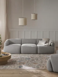 Hot Sofá modular en tejido bouclé Sofia (3 plazas) Sofás 3 Plazas|Sofás