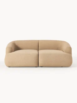 Sofás 2 Plazas|Sofás>Westwing Collection Sofá modular en tejido bouclé Sofia (2 plazas) Bouclé beige