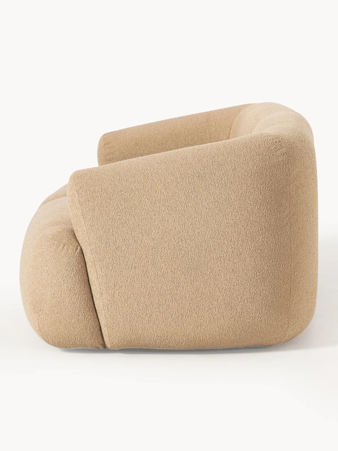 Sofás 2 Plazas|Sofás>Westwing Collection Sofá modular en tejido bouclé Sofia (2 plazas) Bouclé beige