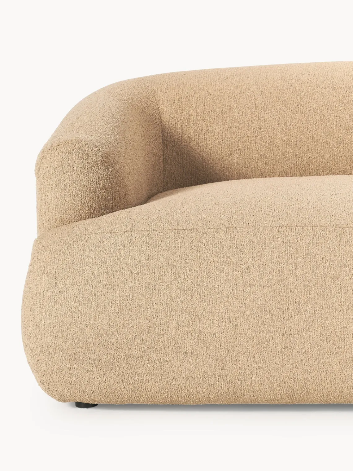 Sofás 2 Plazas|Sofás>Westwing Collection Sofá modular en tejido bouclé Sofia (2 plazas) Bouclé beige