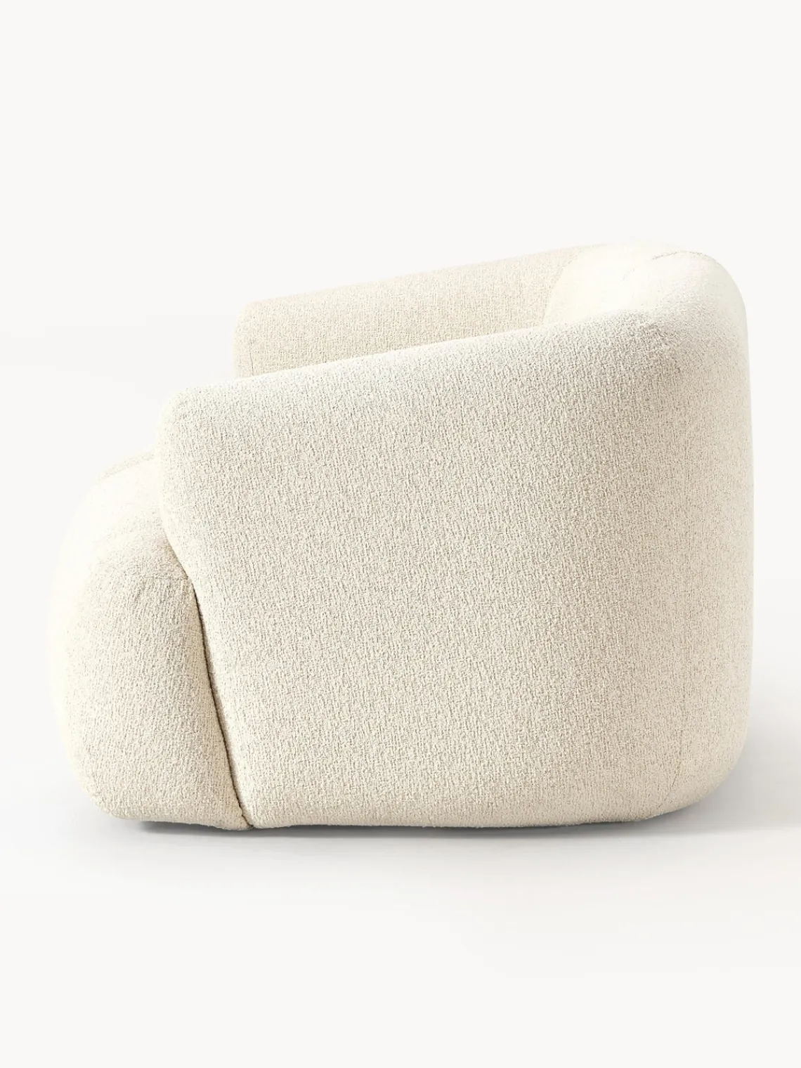 Sofás 2 Plazas|Sofás>Westwing Collection Sofá modular en tejido bouclé Sofia (2 plazas) Bouclé blanco Off White